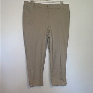 Talbots Perfect Crop Pant Tan Size 16